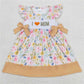 RTS NO MOQ Summer Sibling  Baby Girls I Love Mom Floral Sibling Sister Brother Shorts Clothes Sets