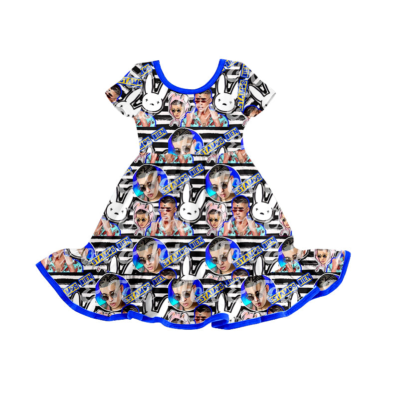 GSD1032 Girl Summer Design Short Sleeve Children Dresses