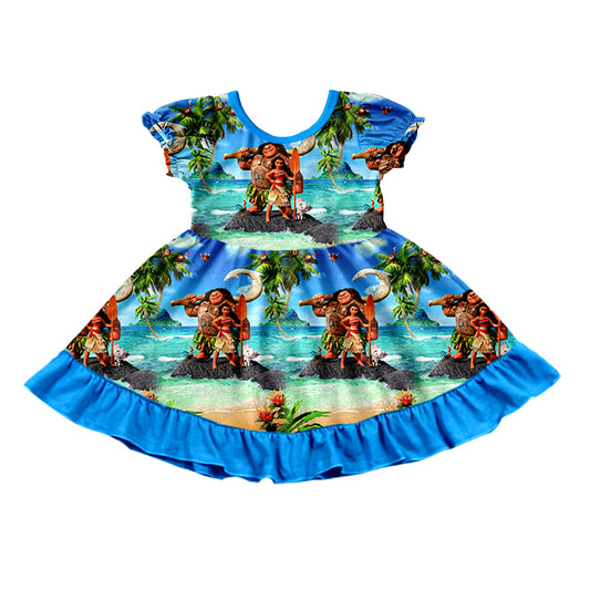 GSD1033  Girl Summer Design Short Sleeve Children Dresses