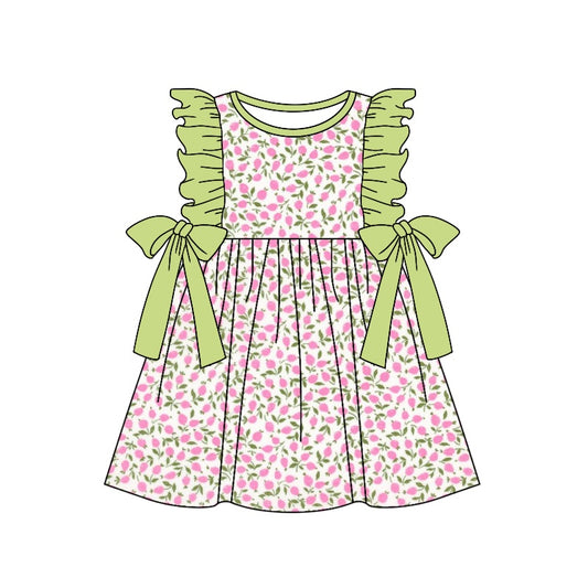 GSD1036 Girl Summer Design Short Sleeve Children Dresses