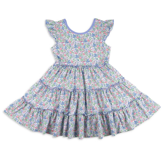 GSD1043 Summer Baby Girls Wear Short Sleeve Kid Twirl Dresses