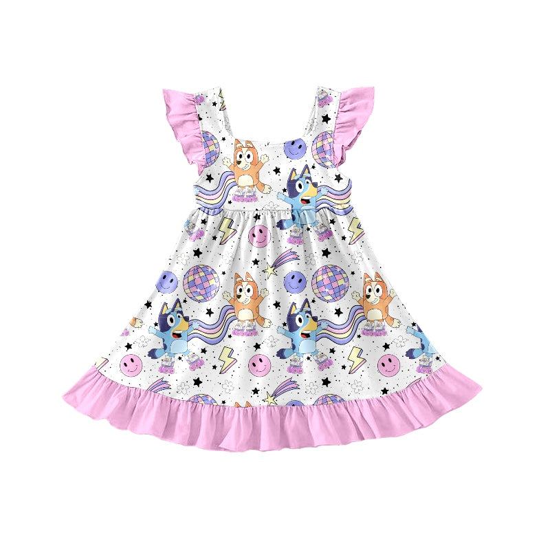 GSD1061 Dog Summer Baby Girls Wear Short Sleeve Kid Dress