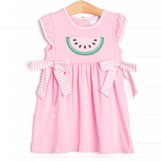 GSD1104 Cute Watermelon Baby Girls Wear Short Sleeve Dresses