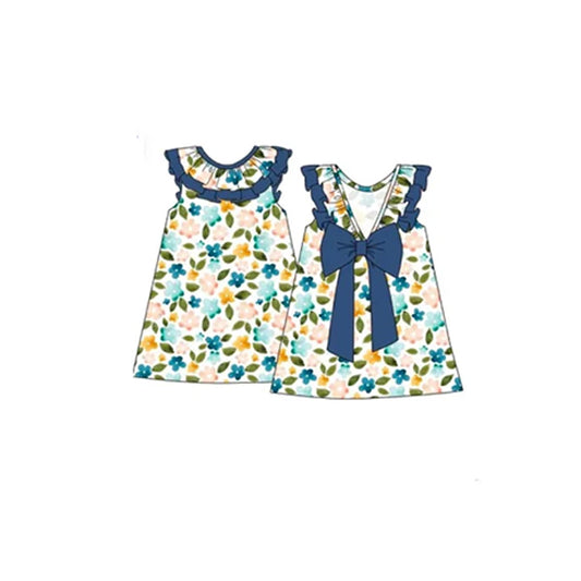GSD1105  Baby Girls Floral Short Sleeve Dress