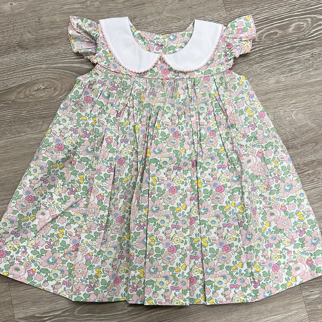 GSD1131 Cute Floral Baby Girls Wear Short Sleeve Dresses