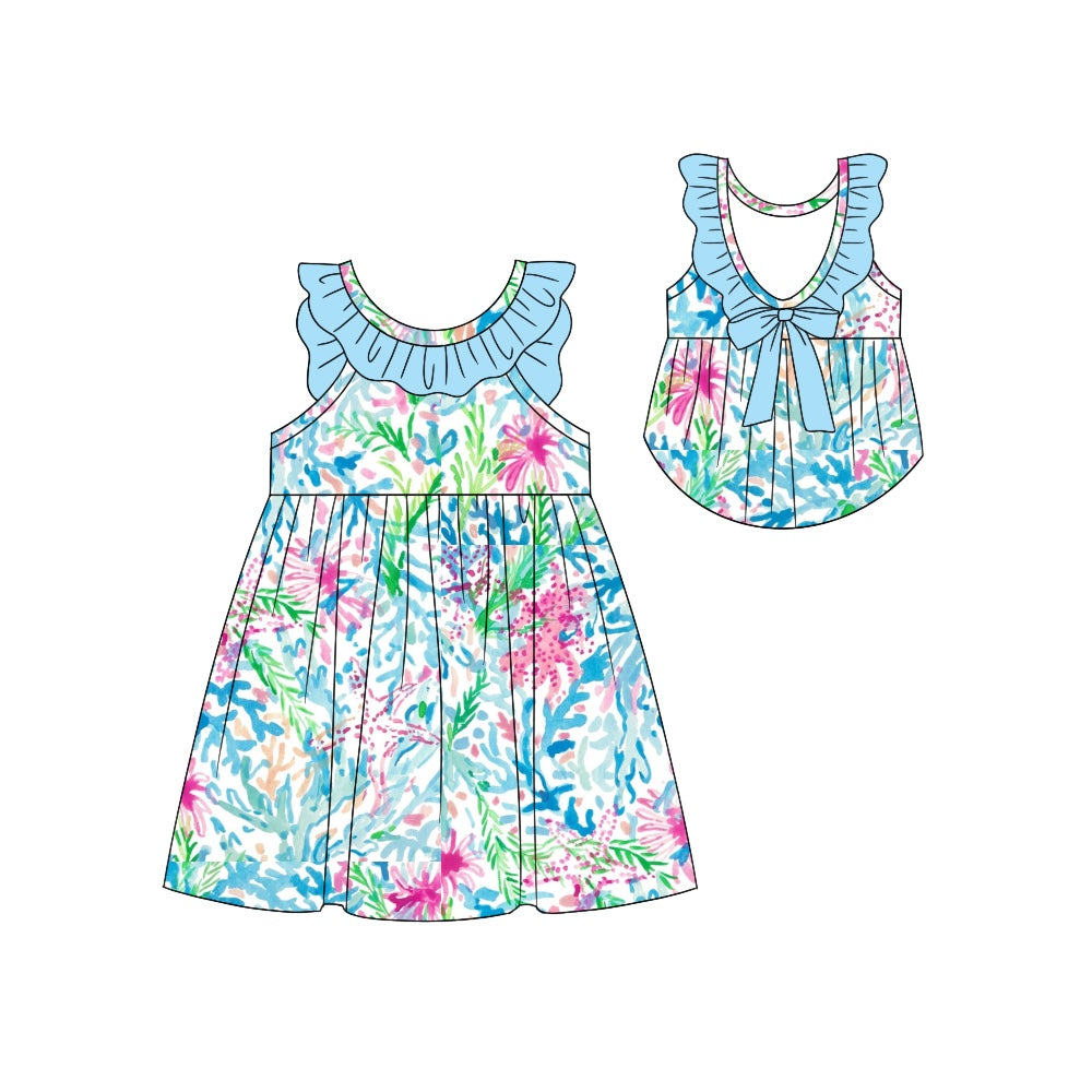 GSD1136 Colorful Cute Baby Girls Wear Short Sleeve Dresses