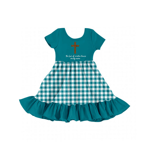 GSD1157 Easter Cute Baby Girls Wear Short Sleeve Kid Dress