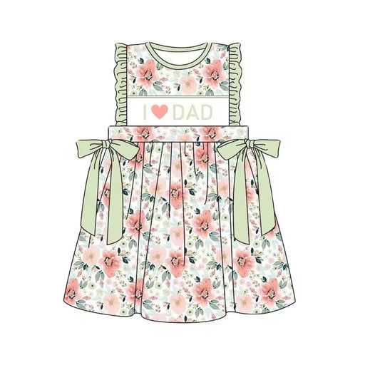 GSD1182 Floral Summer Baby Girls Wear Short Sleeve Kid Dress