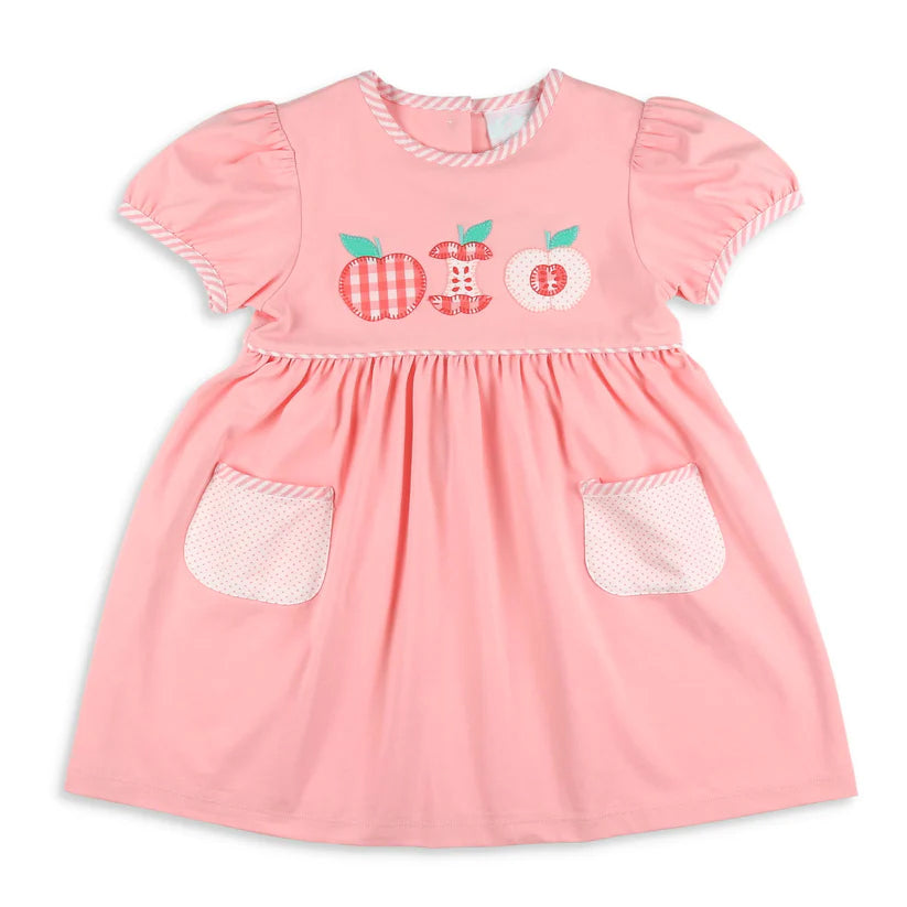 GSD1223 Back to school Cute Girl Summer Wear Short Sleeve Dress