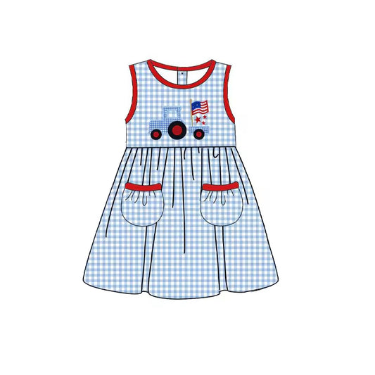 GSD1227 Cute Girl Summer Short Sleeve Dress Kid Clothes