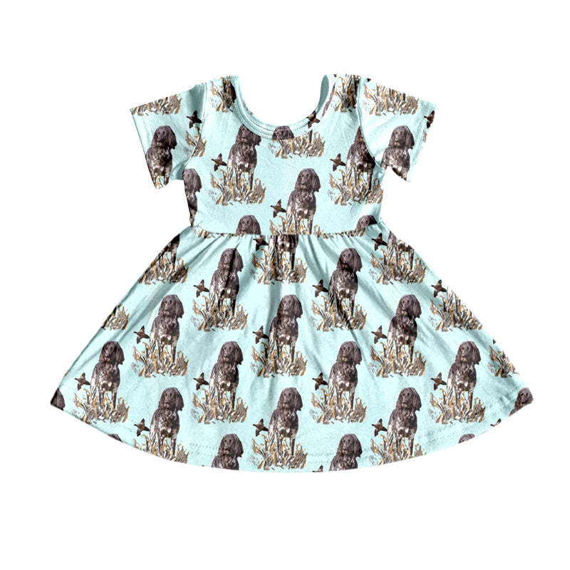 GSD1243 Cute Girl Summer Short Sleeve Children Dress