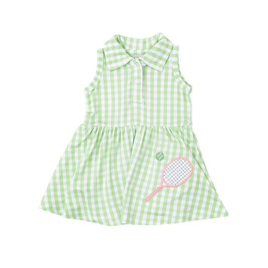 GSD1260 Green Lovely Girl Summer Short Sleeve Children Dress