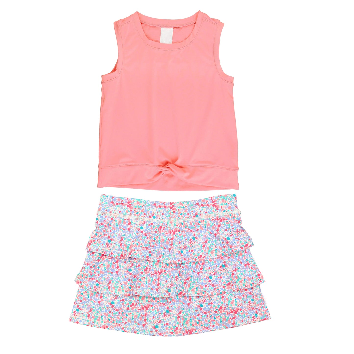 GSD1296 Pink Ruffle Baby Children Boutique Kid Clothing Set