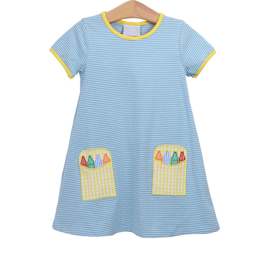 GSD1311 Pencil Girl Summer Design Short Sleeve Children Dresses