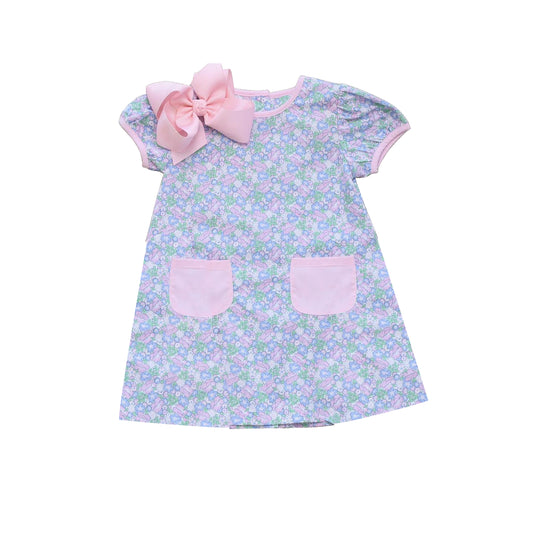 GSD1338  Cute Girl Summer Design Short Sleeve Children Dresses