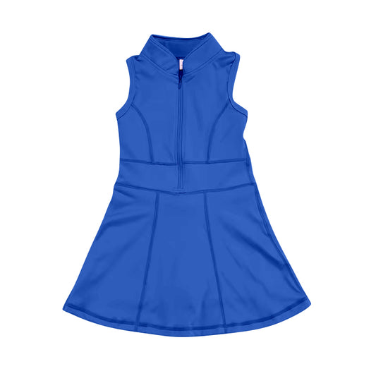 GSD1381 Blue Girls Toddler Short sleeve cute baby long sleeve kid Dresses