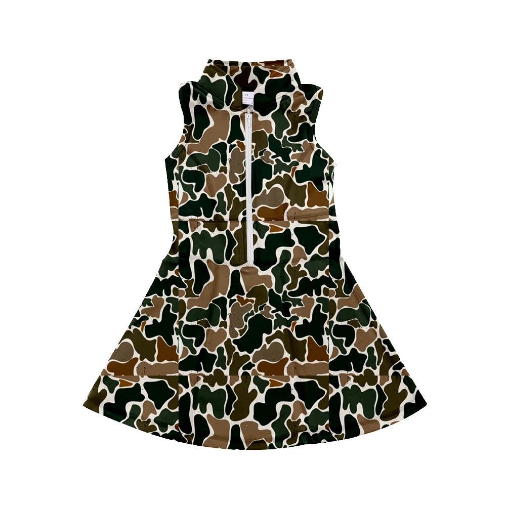 GSD1382 Camo Girls Toddler Short sleeve cute baby long sleeve kid Dresses