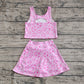 3.31 GSD1468 Baby Girls Football Athletic Active Wear Top Shorts Skirts Clothes Sets Pre order