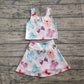 4.18 GSD2046 Baby Girls Colorful Hero Bows Athletic Active Wear Top Shorts Skirts Clothes Sets Pre order
