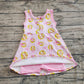 4.19 GSD2048 Baby Girls Softball Bow Athletic Active Wear Knee Length Dresses Pre order