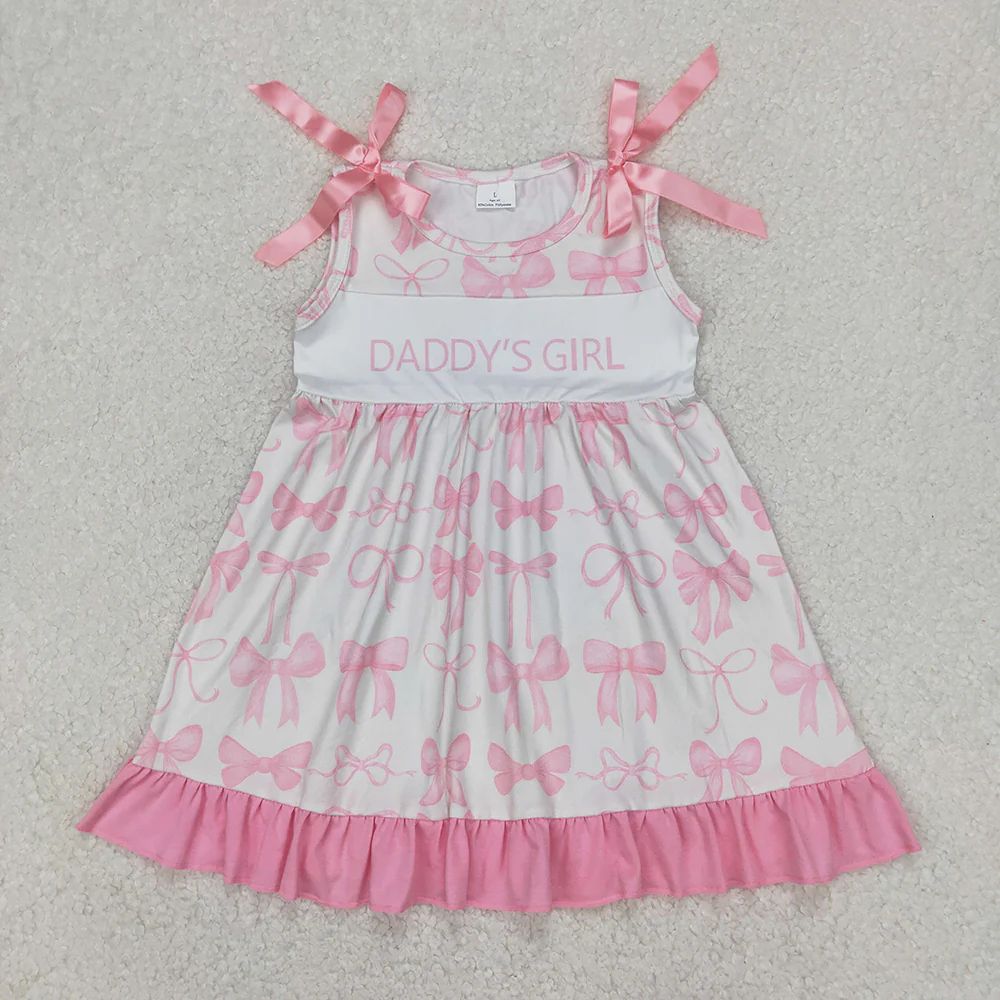 RTS NO MOQ Summer Sibling Baby Girls Sleeveless Floral Ruffle Tunic Shorts Clothes Sets