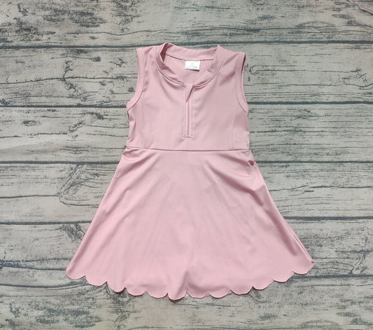 4.12 GSD2086 Baby Girls Light Pink Yoga Zip Active Wear Skort Knee Length Dresses Pre order