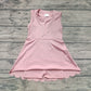 4.12 GSD2086 Baby Girls Light Pink Yoga Zip Active Wear Skort Knee Length Dresses Pre order