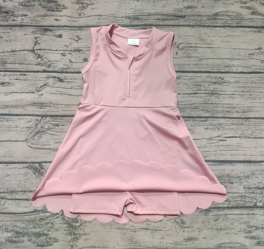 4.12 GSD2086 Baby Girls Light Pink Yoga Zip Active Wear Skort Knee Length Dresses Pre order