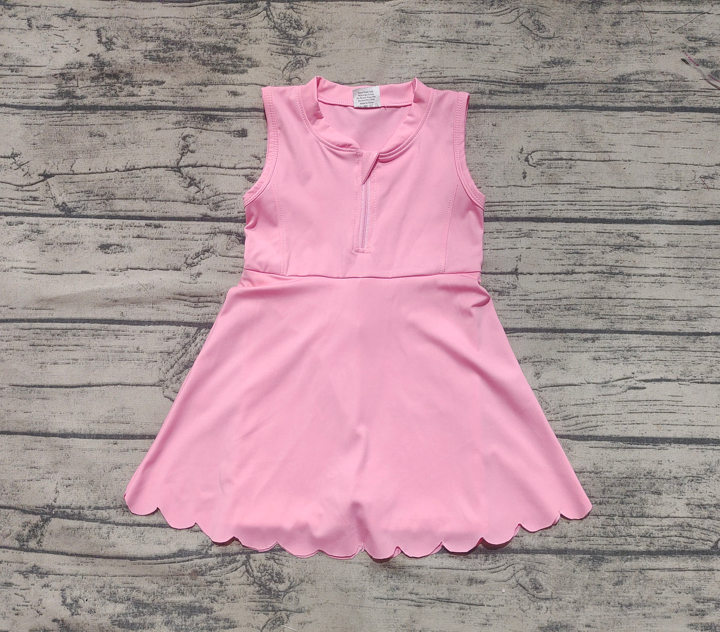 4.12 GSD2087 Baby Girls Pink Yoga Zip Active Wear Skort Knee Length Dresses Pre order