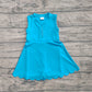 4.12 GSD2090 Baby Girls Blue Yoga Zip Active Wear Skort Knee Length Dresses Pre order