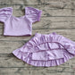 4.11 GSD2099 Baby Girls Lavender Yoga Shirt Skirt Active Wear Clothes Sets Pre order