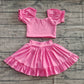 4.11 GSD2102 Baby Girls Pink Yoga Shirt Skirt Active Wear Clothes Sets Pre order