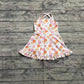 3.29 GSD2282 Flower Baby Girls Strap Yoga Ruffle Knee Length Dresses