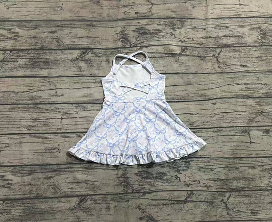 3.29 GSD2290 Baby Girls Strap Yoga Ruffle Knee Length Dresses