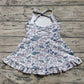 3.29 GSD2308  Camo Baby Girls Strap Yoga Ruffle Knee Length Dresses