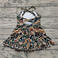 3.29 GSD2309 Dark Camo Baby Girls Strap Yoga Ruffle Knee Length Dresses
