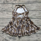 3.29 GSD2314 Cute Camo Baby Girls Strap Yoga Ruffle Knee Length Dresses