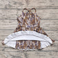 3.29 GSD2314 Cute Camo Baby Girls Strap Yoga Ruffle Knee Length Dresses