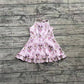 4.2 GSD2343 Pink duck mouse ruffle kids girls athletic dresses