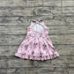 4.2 GSD2343 Pink duck mouse ruffle kids girls athletic dresses