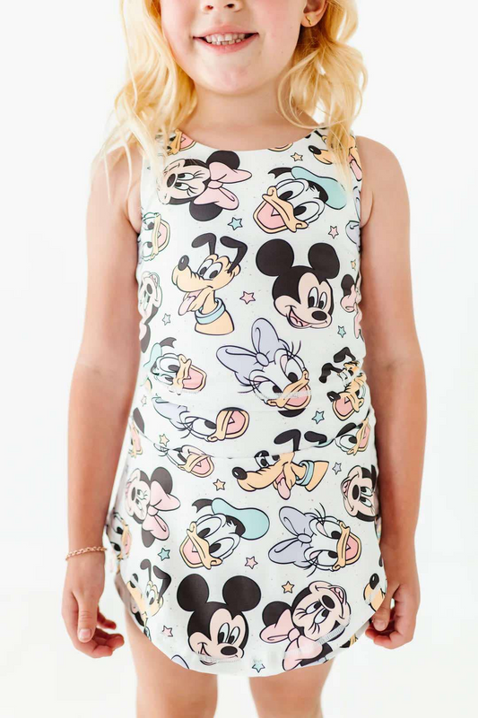 4.1 GSD2353 Cartoon sleeveless kids girls athletic dresses pre order