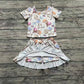4.2 GSD2358 Short sleeves snow top skirt princess girls clothes