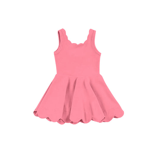 4.1 GSD2371 Pink sleeveless kids girls summer athletic dresses pre order