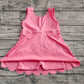 4.30 GSD2371 Baby Girls Pink Sleeveless Yoga Knee Length Dresses Preorder