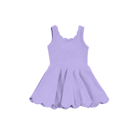 4.1 GSD2372 Purple sleeveless kids girls summer athletic dresses pre order