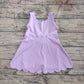 4.30 GSD2372 Baby Girls Lavender Sleeveless Yoga Knee Length Dresses Preorder