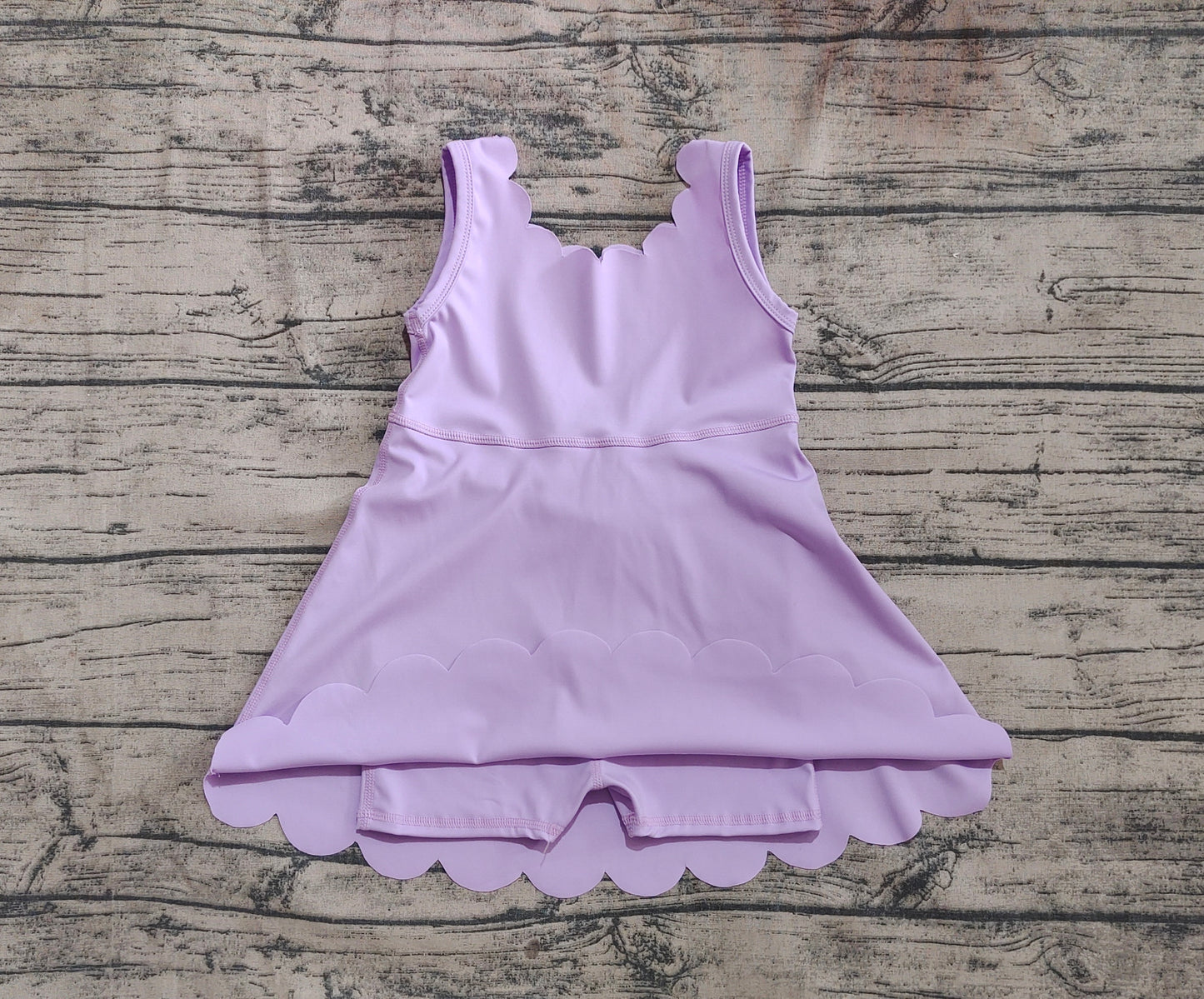 4.30 GSD2372 Baby Girls Lavender Sleeveless Yoga Knee Length Dresses Preorder