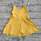 4.30  GSD2373  Baby Girls Yellow Sleeveless Yoga Knee Length Dresses Preorder