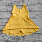 4.30  GSD2373  Baby Girls Yellow Sleeveless Yoga Knee Length Dresses Preorder
