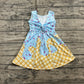 4.18 GSD2380 Baby Girls Blue Ice-cream Drip Yoga Skort Knee Length Dresses Pre order